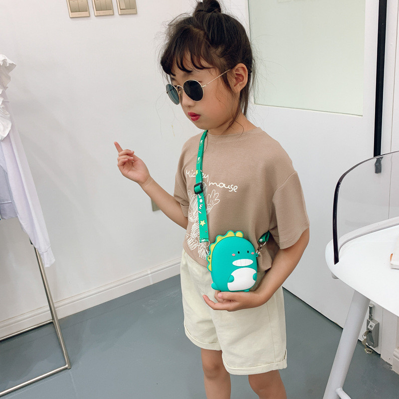 Little Girls Boys Purse Bag Toddler Crossbody Bag Dinosaur Crossbody Purse For Kids Pop Purse Bag Pencil Pouch Case Bag