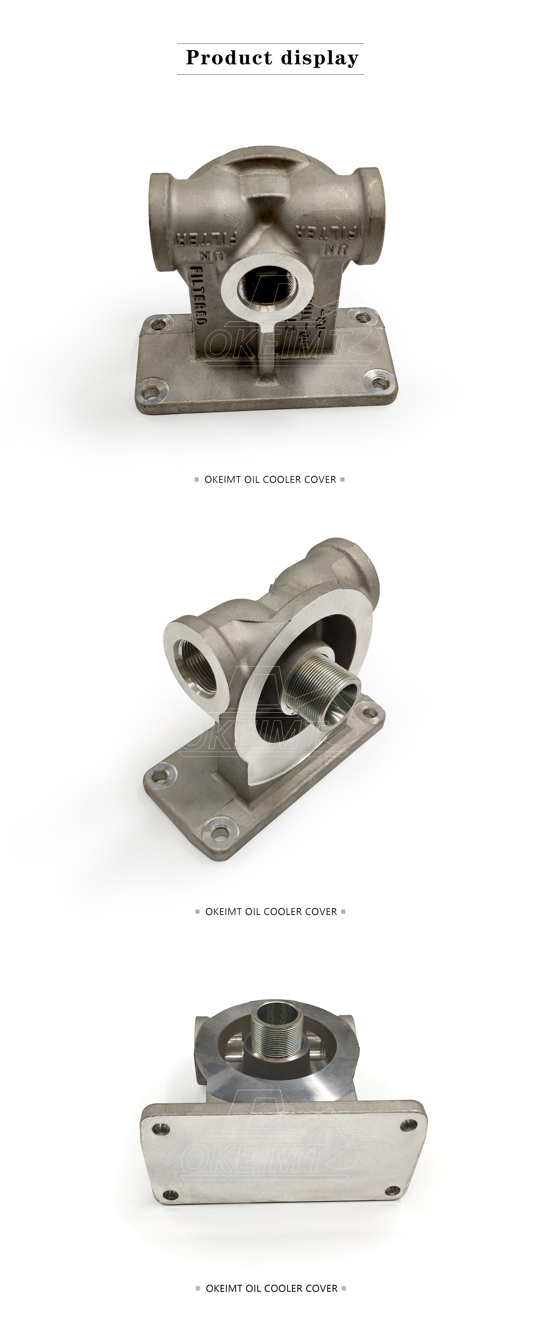 190-1106 C9 E330C CATE Filter Head Aluminum Die Casting