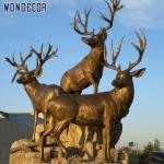 WONDERS Animal Bronze Sculpture Life Size Bronze Deer Statue