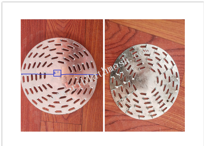 Galvanized 6" Diameter 1.2mm Thickness Perforated Metal Mesh