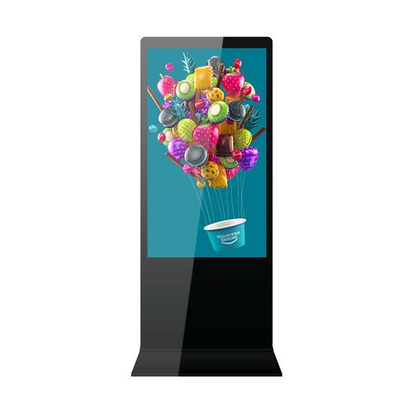 Customized LCD Kiosk Floor Stand 550cd/M2 High Brightness 1920×1080P