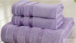 Different Color Pure Cotton Bath Towels Set For Family / Supermarket