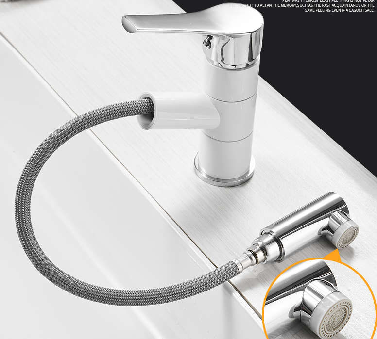 360 Rotating ODM Pull Out Brass Faucet