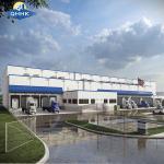 Commercial GB Prefab Steel Warehouse Structure High Seismic Resistance