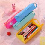 Silicone Waterproof Pencil Pouch Non-toxic Portable Pen Bag for Office School