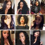 Deep Wave Virgin Human Hair Lace Front Wigs 13x4 Curly Lace Frontal Closure