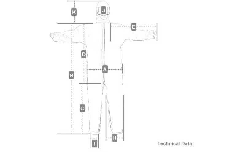 Disposable Protective Coverall with High-Visibility Reflective Strips, Elastic Design, and Type 5/6 Certification