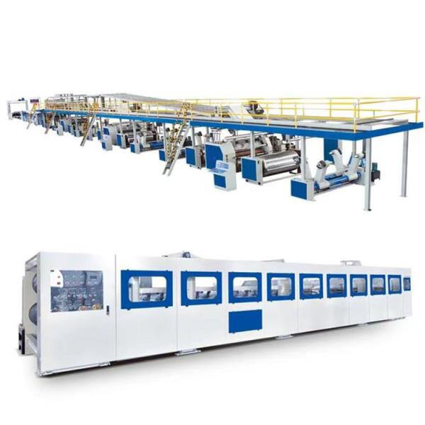 Automatic Grade Corrugated Cardboard Production Line for 3 Ply 5 Ply 7 Ply