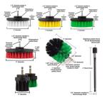 28 Piece Drill Brush Attachment Drill Scrubber Brush Drifferent Size and
