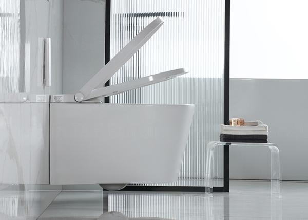 Elongated Rimless Toilet Bowl Intelligent Wall Hung for Bathroom