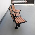 Recycled Plastic 3 Seater Garden Bench , Outdoor Curved Park Bench