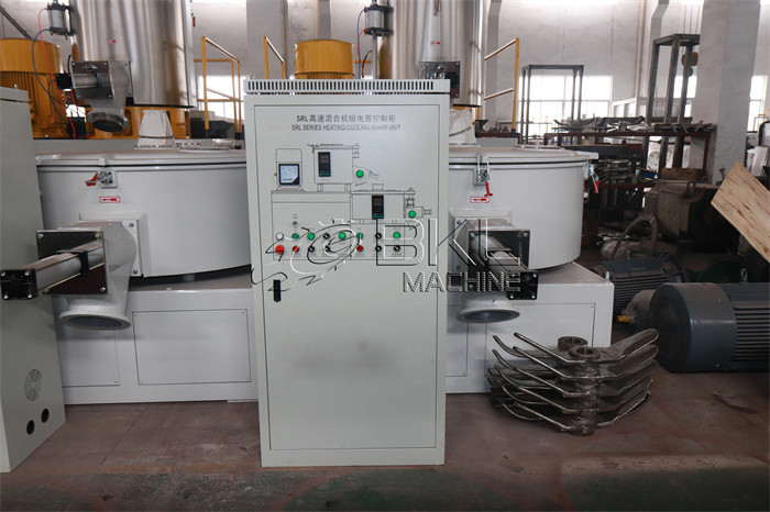 PVC Powder Plastic Mixing Machine 600L High Speed Mixer For Plastic