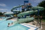 Aqua Water Play Kids Tube Slide Set Fiberglass Park Toys Equipment For Pool