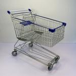 180L High Capacity Q195 Steel Metal Shopping Trolley Asian Type