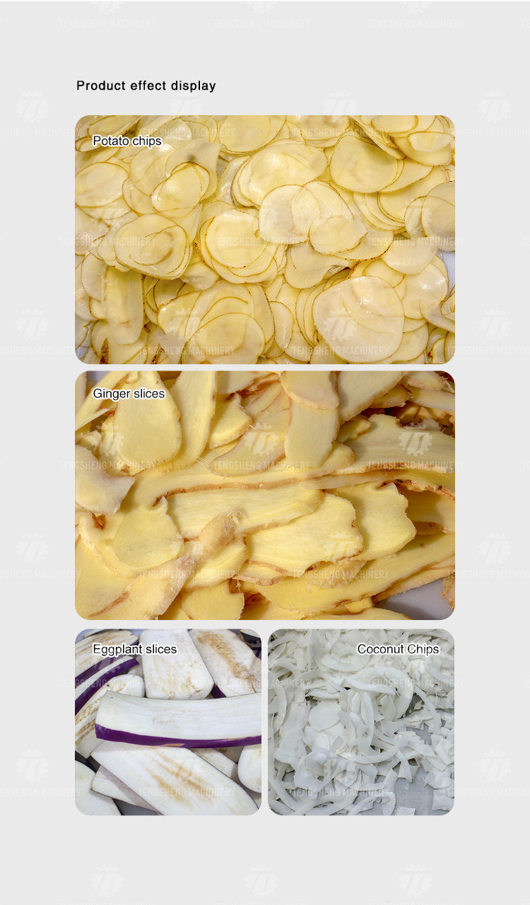 3000KG/H Commercial potato chip machine pumpkin, winter melon, potato slicing, root, large potato equipment