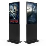 Bus Stop Floor Standing Digital Signage / 49 Inch Windows Advertising Media