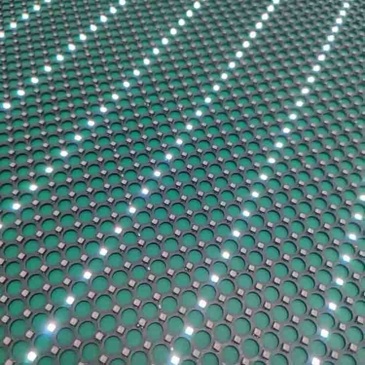 RGB Color LED Transparent Film Screen Indoor / Outdoor Display Video Screen