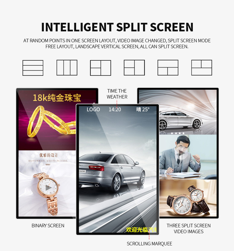 HD Vision Network Remote 19'' Lcd Advertising Player