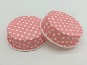 Wholesale Pink Polka Dot PET Baking Cups Greaseproof Cupcake Liners Baking Tool Recyclable from china suppliers