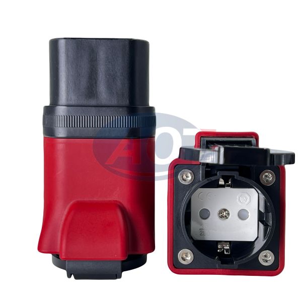 Applicable Models All car which have OBD socket Black EV Type2 Discharger Adaptor with European Standard 7KW EV Charger