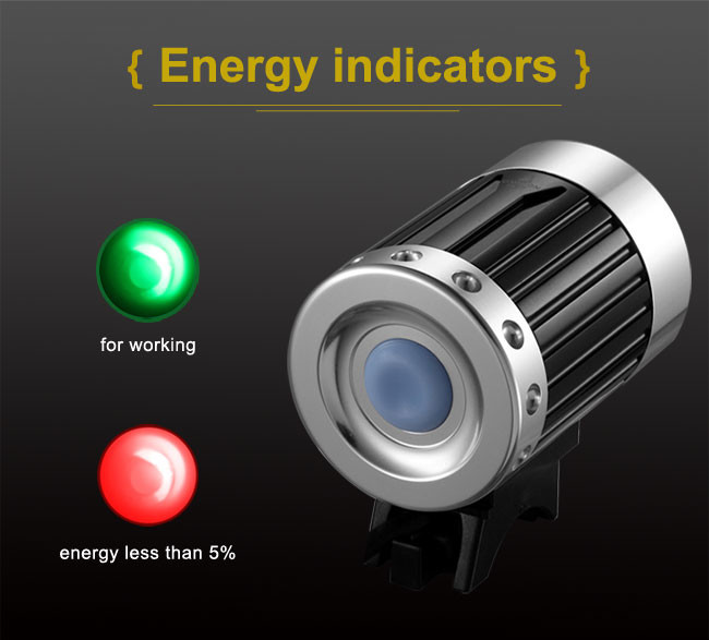 Water Resistant DESTROYER 1000 Lumens LED Bike Front Light Easy to Install
