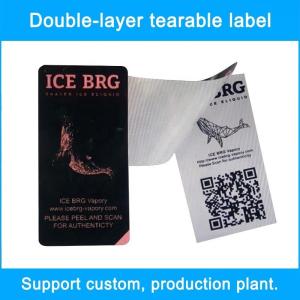 Wholesale Waterproof Double Layer Labels Cigarette Security Sticker Label CE from china suppliers