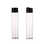 PET Plastic Hair Care Containers 320ml Long Slim Round With Disc Cap