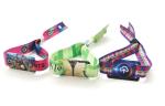 350*15mm Polyester RFID Hard Tag Wristband Nylon Woven