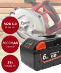 Slide Pack Battery Replacement Milwaukee 28V 6000mAh Rechargeable Power Tool