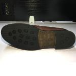 Brown Mens Leather Dress Shoes , Fashion Oxford Party Wear Shoes For Mens