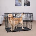 Puppy Metal Dog Kennel Fence Garden Easy Hand Carried Tightly Closed Door