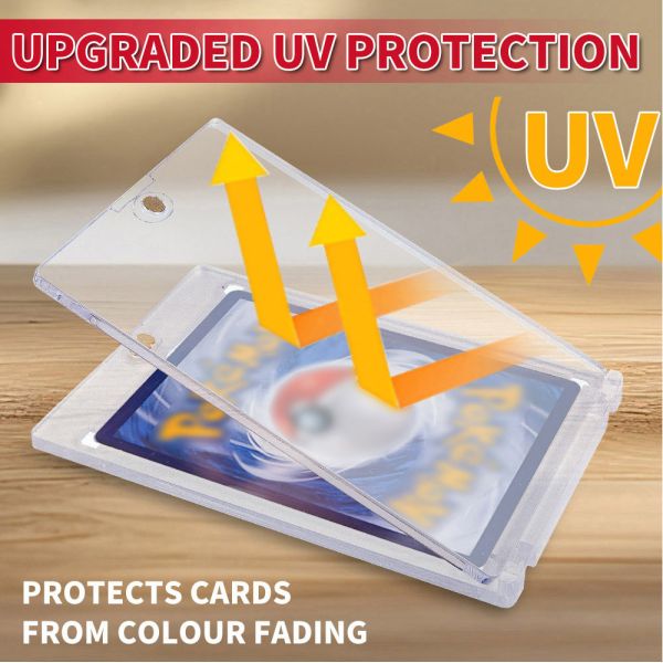 Custom Magnetic Card Holder One-touch Transparent Game Cards Protector Slab Trading Cards Holder