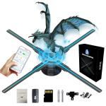 52cm 4 Blades Holographic Advertising Fan High Resolution 3D Hologram Technology