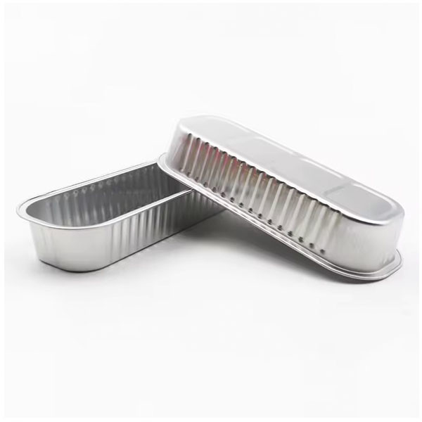Aluminum Foil Food Container Rectangular Aluminum Bread Baking Foil Pan