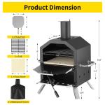 Waterproof Cover Custom Logo 12" Camping Outdoor Baking 2 Pizzas Chicken