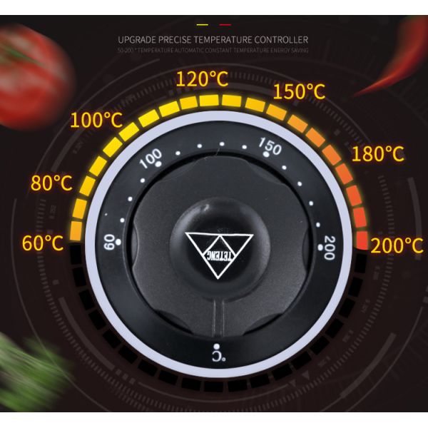 Heating method Electric Heating Tube Heating 6L 1-tank Deep Fryer With Baskets