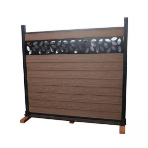 Wholesale Wood Plastic Composite Wpc Fence Panel Home Garden Outdoor Moisture Proof from china suppliers