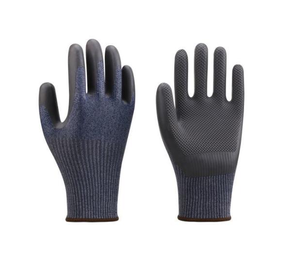 Eco Latex Slip Resistant Gloves Grip Cut Resistant Safety Gloves A3 Safety 13