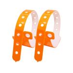 Custom Disposable Wristband Plastic Waterproof Vinyl PVC Neon Fluorescent Color