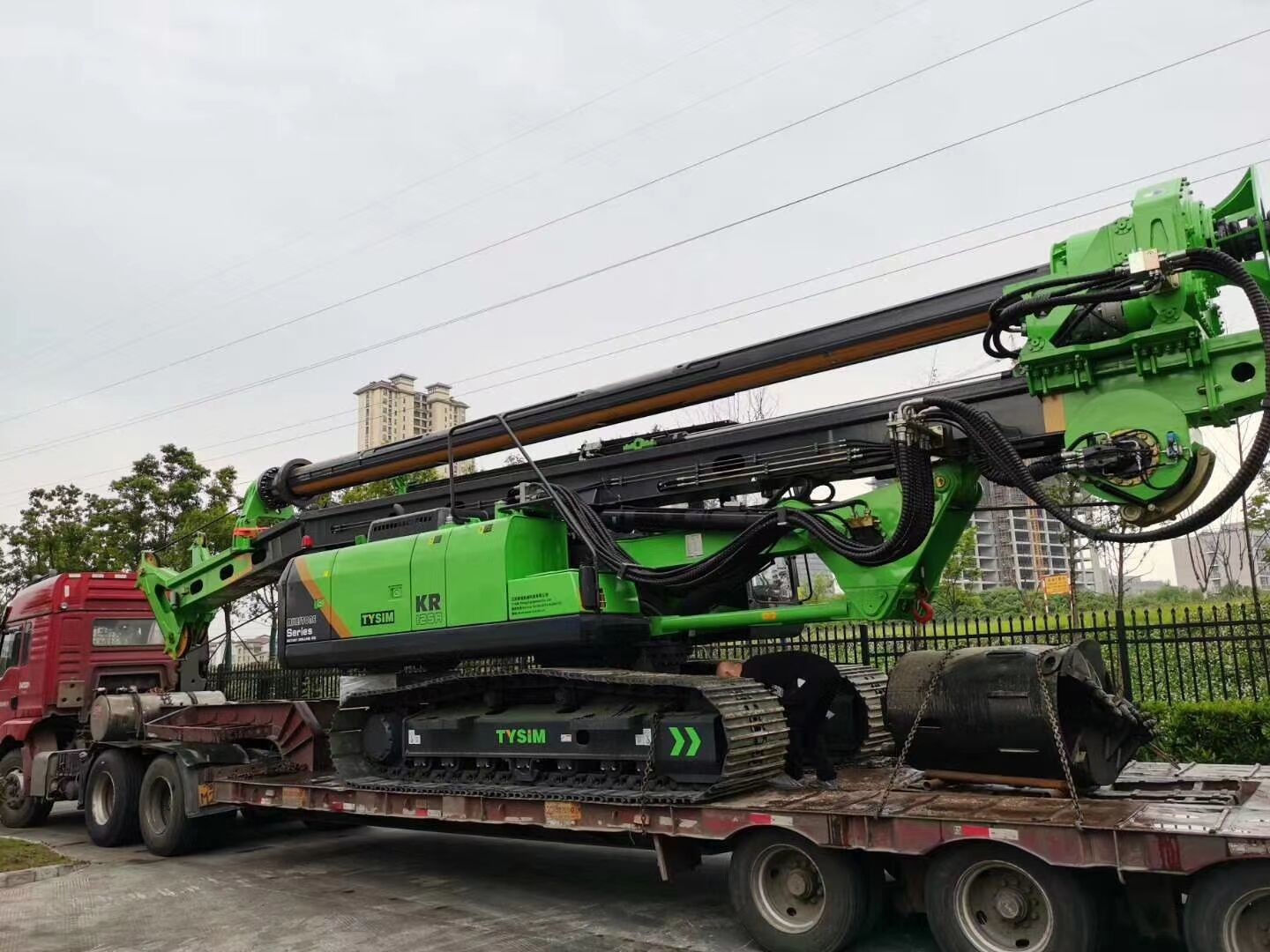 TYSIM KR220M Pile Boring MachineHydraulic Rig For Piling