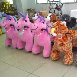 Wholesale Hansel amusement park electric game machine kids stuffed ride on animals from china suppliers