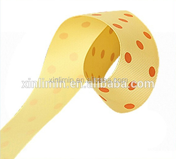 Gift Wrapping Custom Grosgrain Ribbon with Logo Screen Printed Embossed 1/4'' Width
