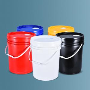 Wholesale Customrized Logo 5 Gallon Plastic Bucket Pail Barrel For Paint Industry Packing Container from china suppliers