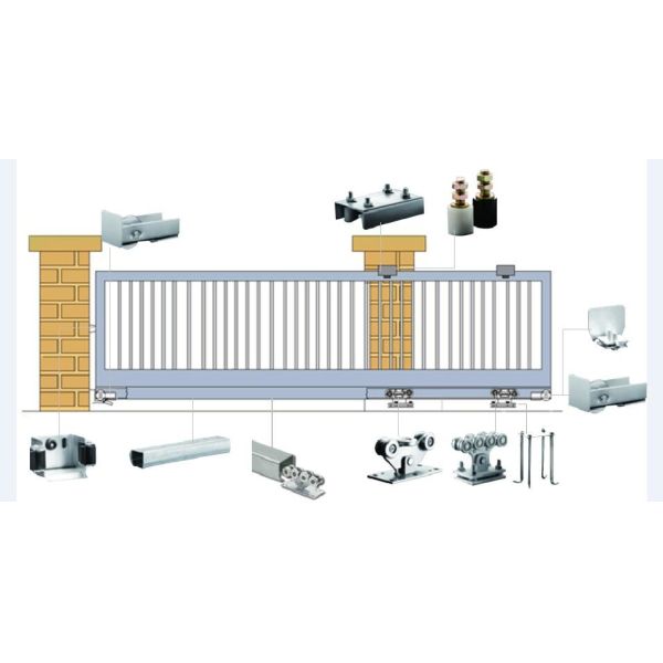 30X40mm 44X60mm Sliding Gate Guide Rollers POM Nylon Wheels For Sliding Doors