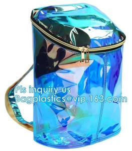 Wholesale promotional clear waterproof plastic cosmetic packaging handle zipper top pouch printed transparent pvc bag, Cosmetic Ba from china suppliers