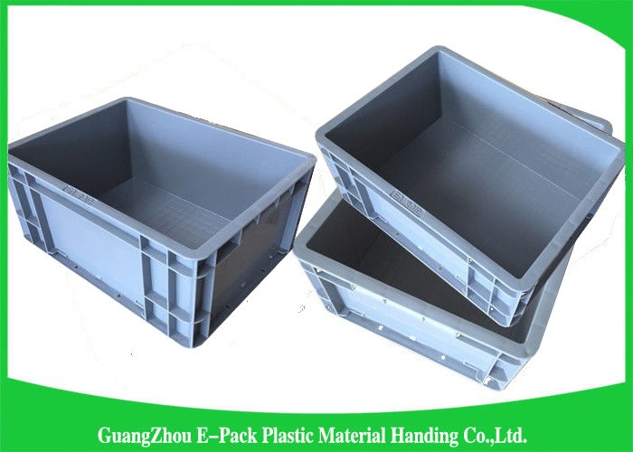 Large Standard Warehouse Plastic Euro Stacking Containers 800*600*340mm