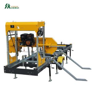 Wholesale 41&quot; 27HP Gasoline Diesel Log Cutting Band Saw Sawmill with CE TUV Weight KG 500 KG from china suppliers