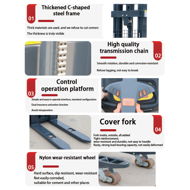 Full Electric Dual Lift Stacker specifications diagram