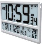 ABS Big Digital Wall Clock Display Digital Bathroom Clock For Indoor Outdoor