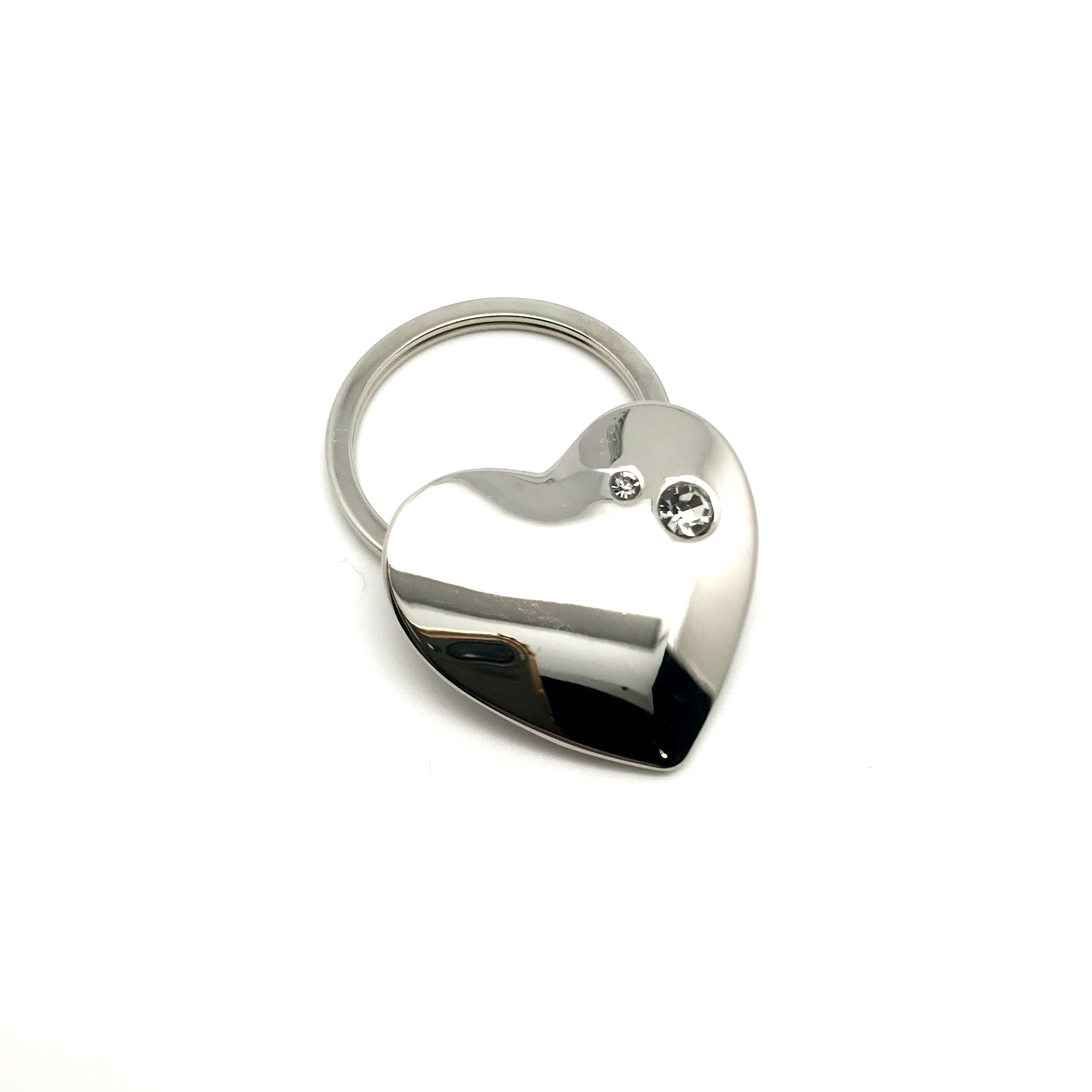 Siliver Metal Keychain Holder With Customized Logo In Individual Polybag